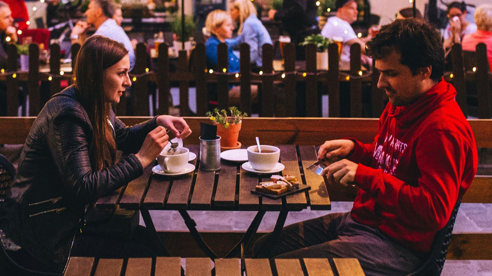 couple dining out