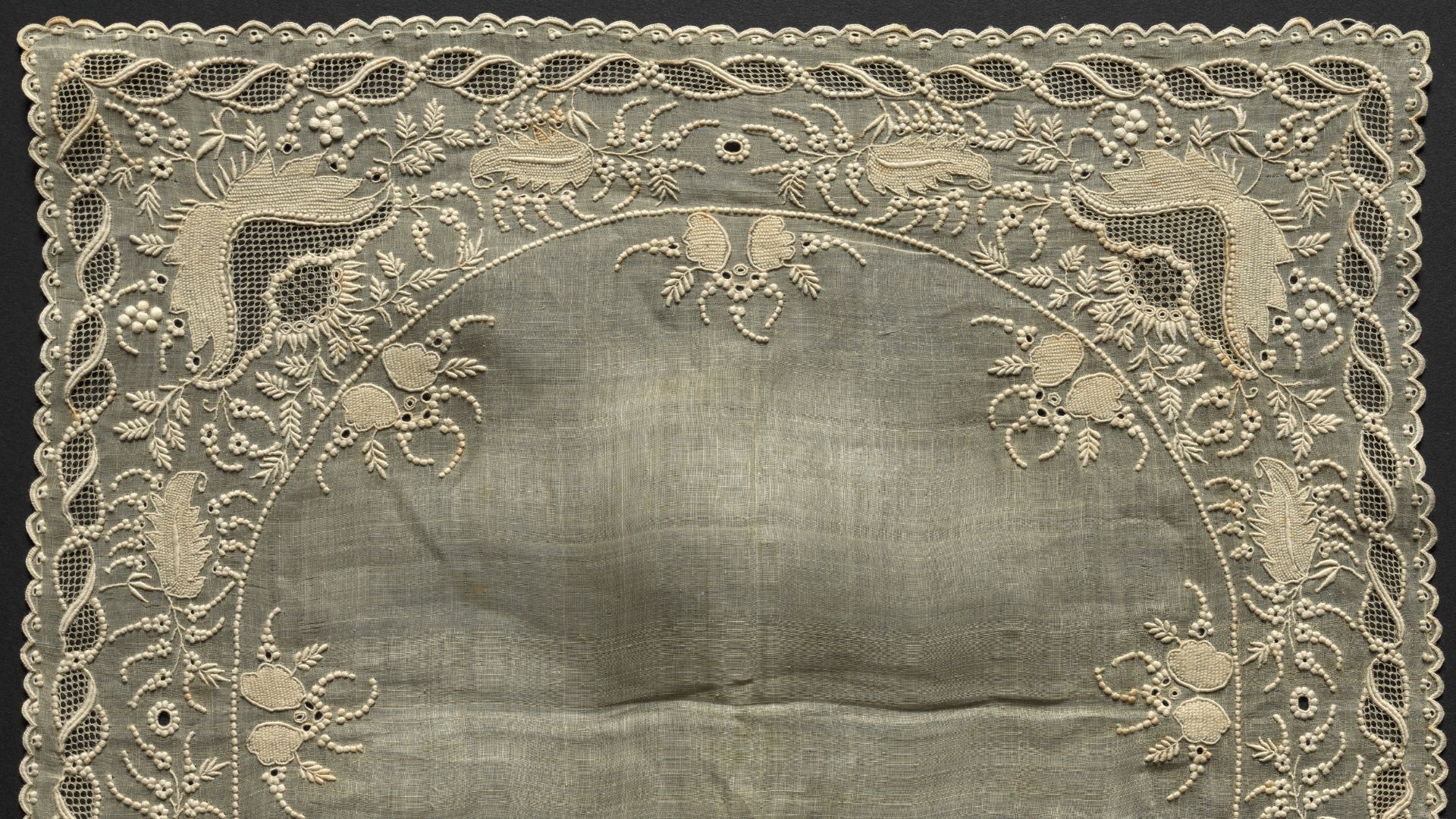 File:Madeira, 19th century - Handkerchief - 1927.24 - Cleveland Museum of Art.jpg