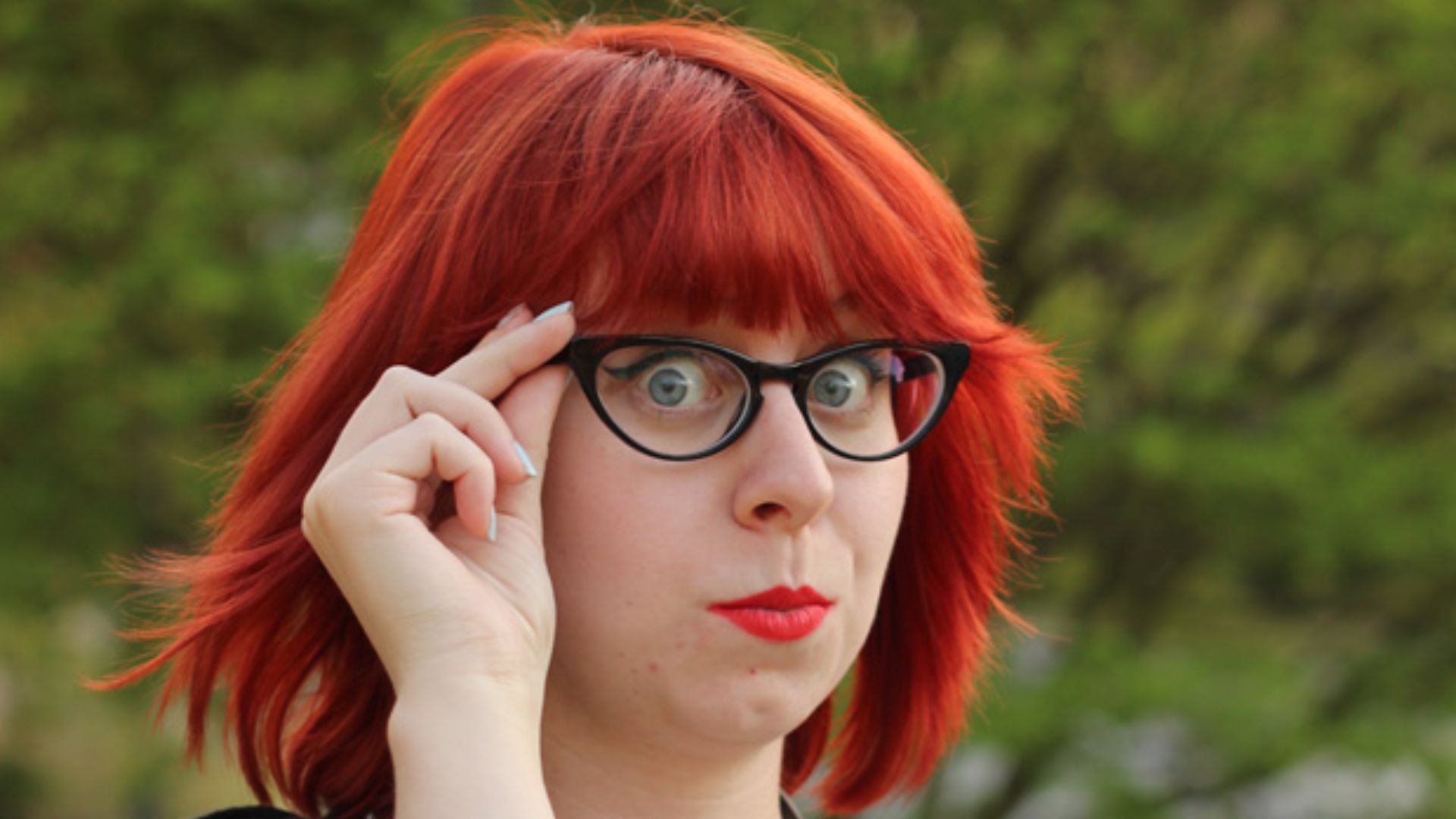 File:Cat Eye Glasses and Bright Red Hair (17019017288).jpg