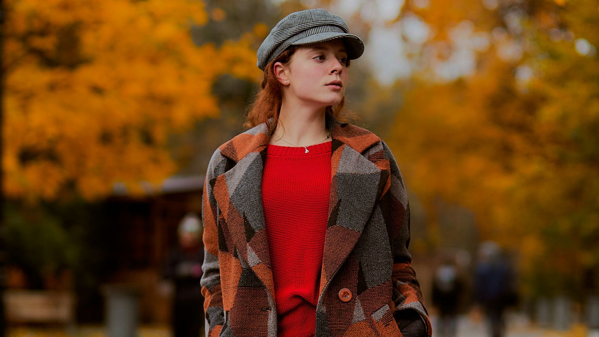 woman standing in park