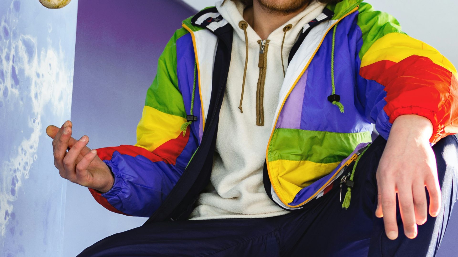 man sitting on bench