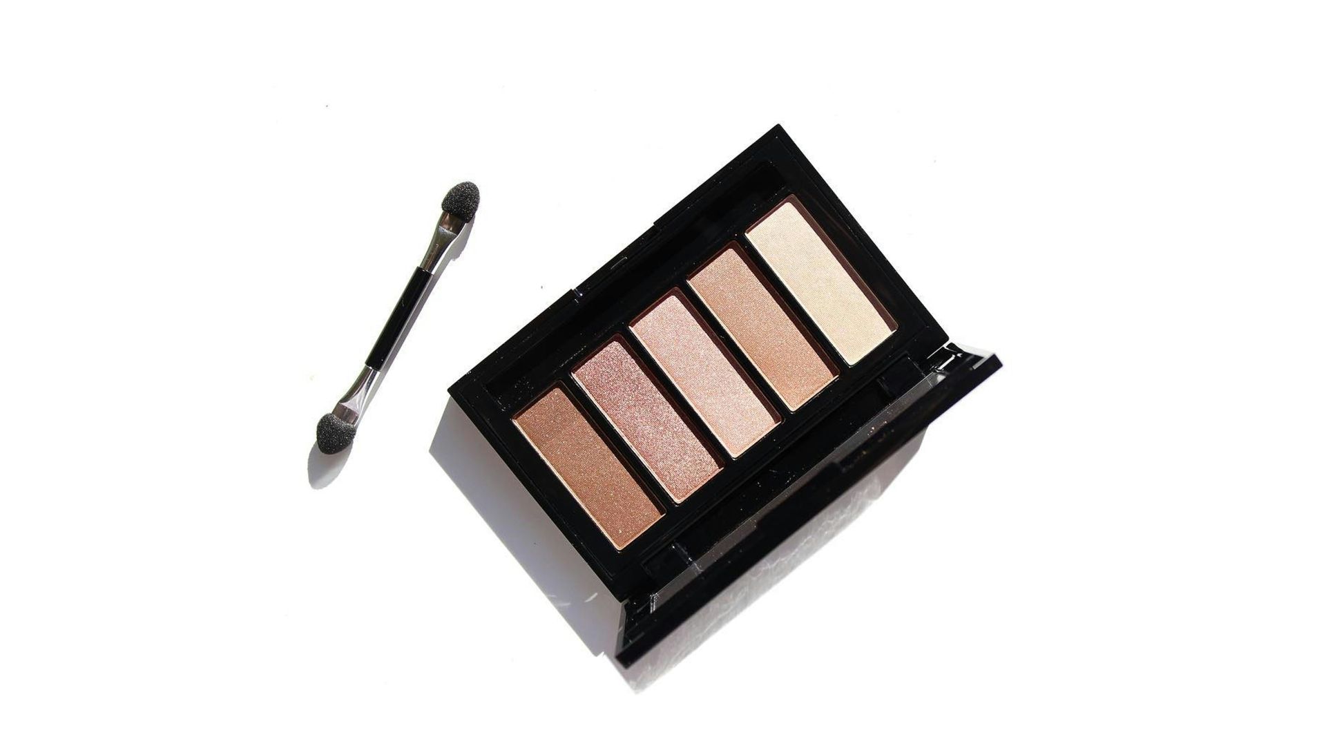 brown and black make up palette