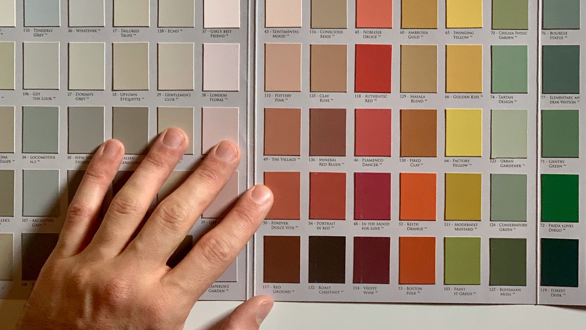 person holding white and green wall