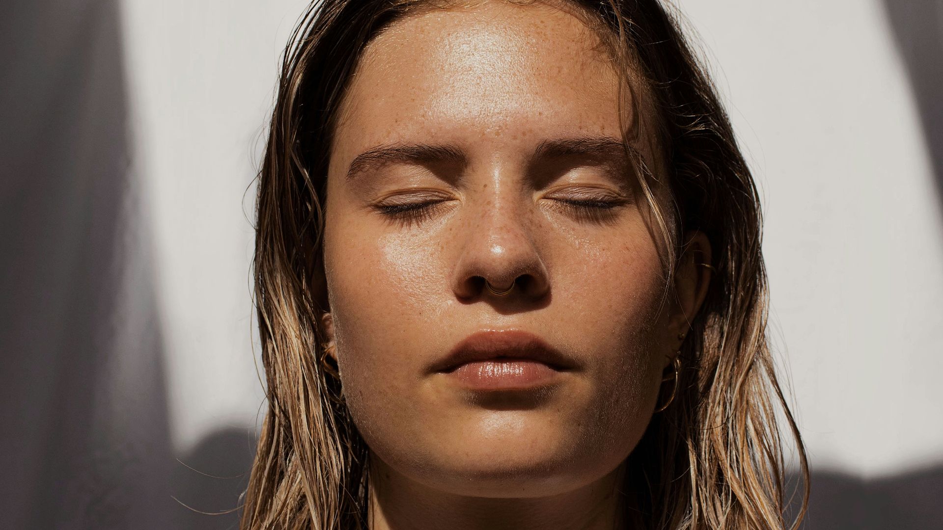 woman in white tank top