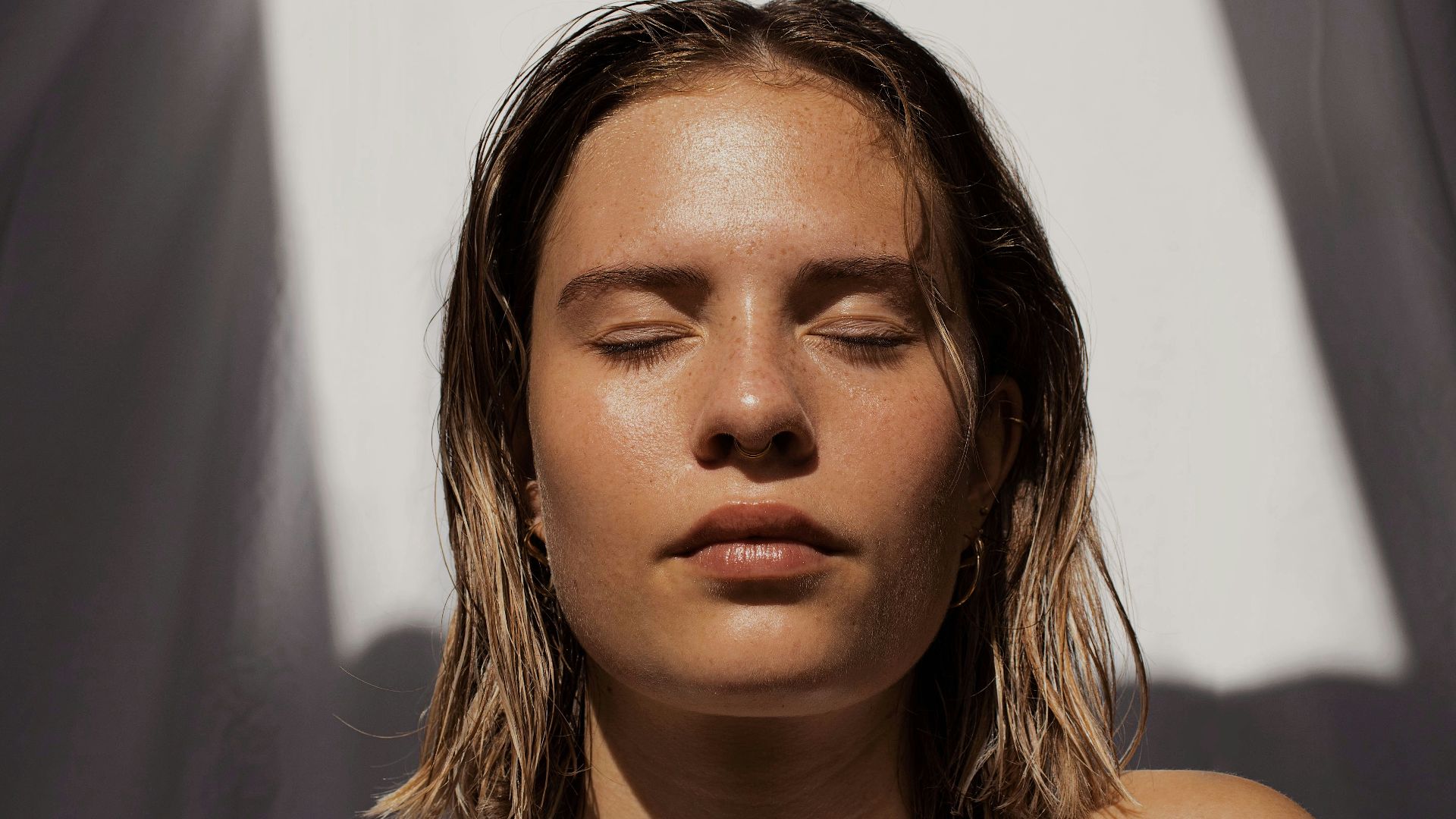 woman in white tank top