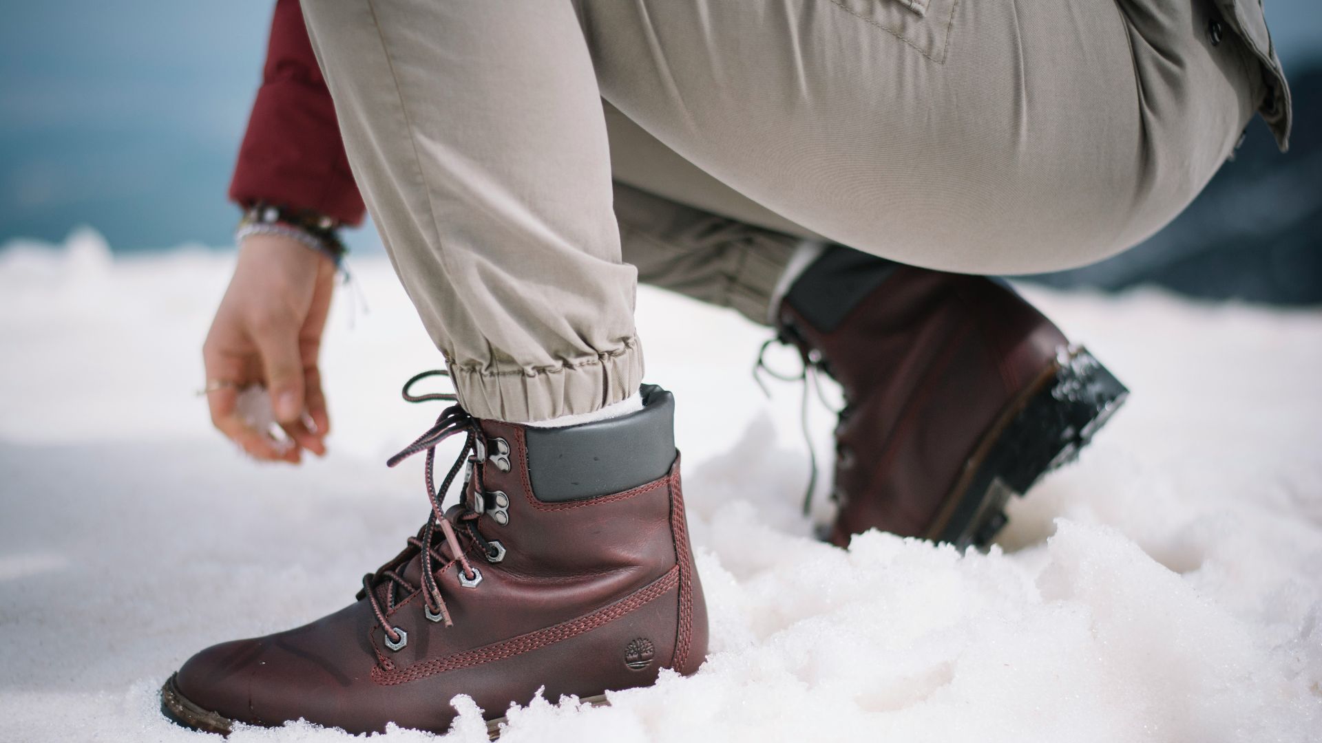 man holding snowflakes