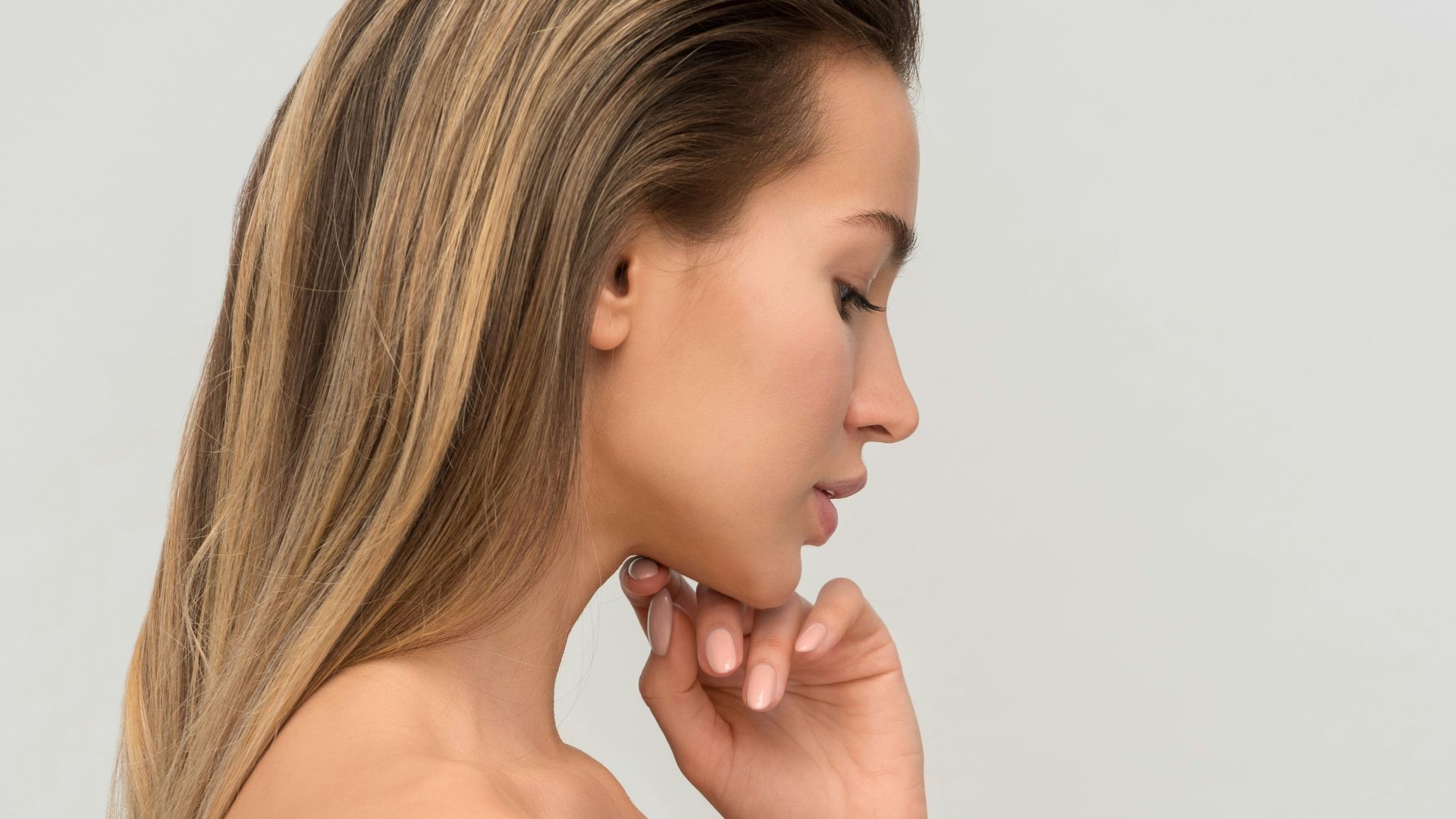 woman wearing white towel
