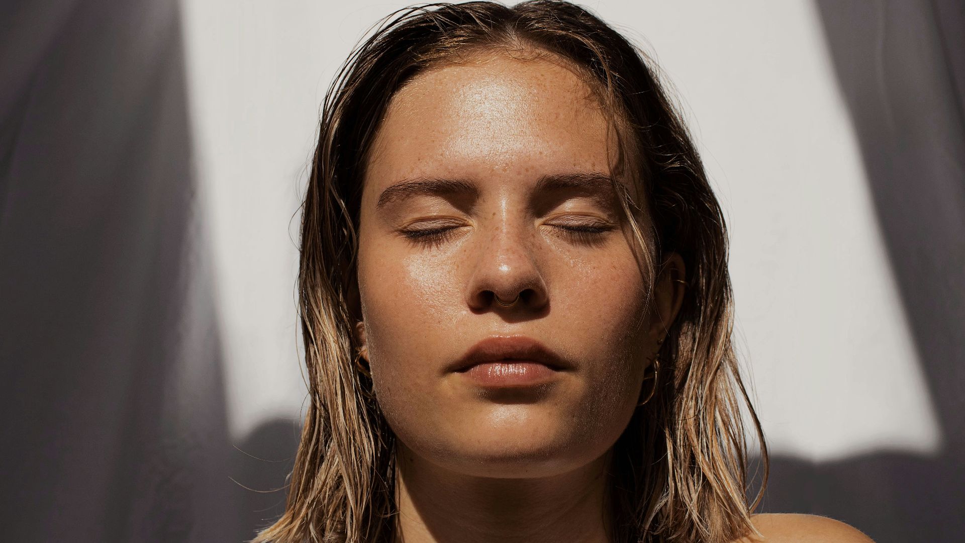 woman in white tank top