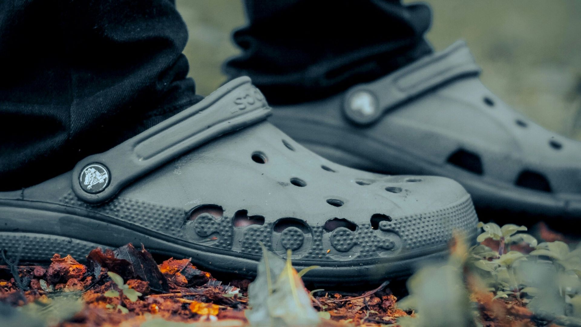 person wearing black converse all star high top sneakers