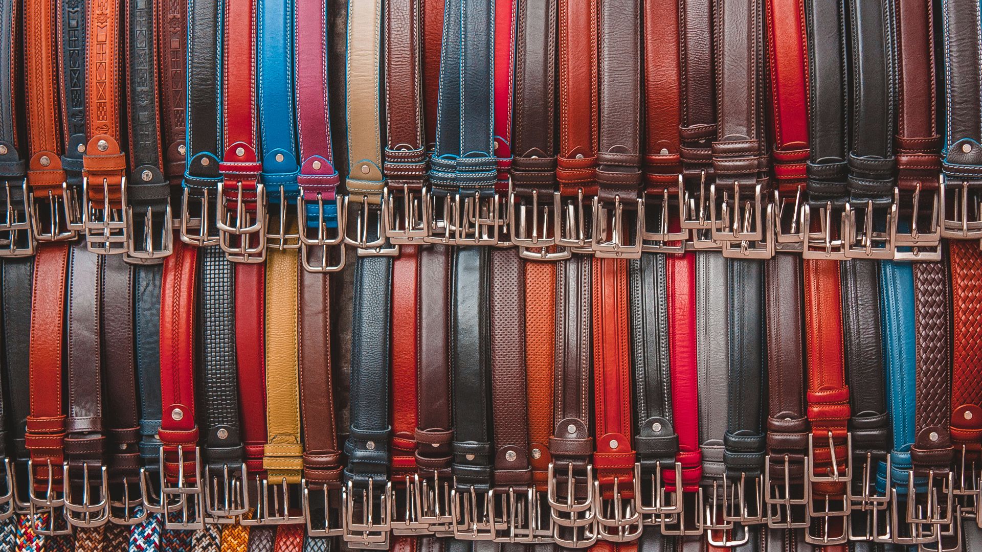 blue red and black strap