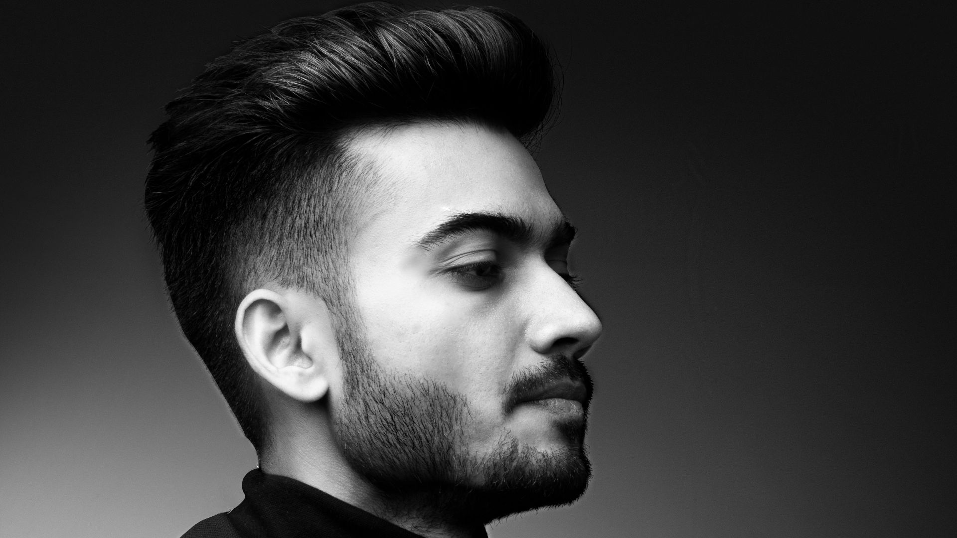 man in black suit jacket