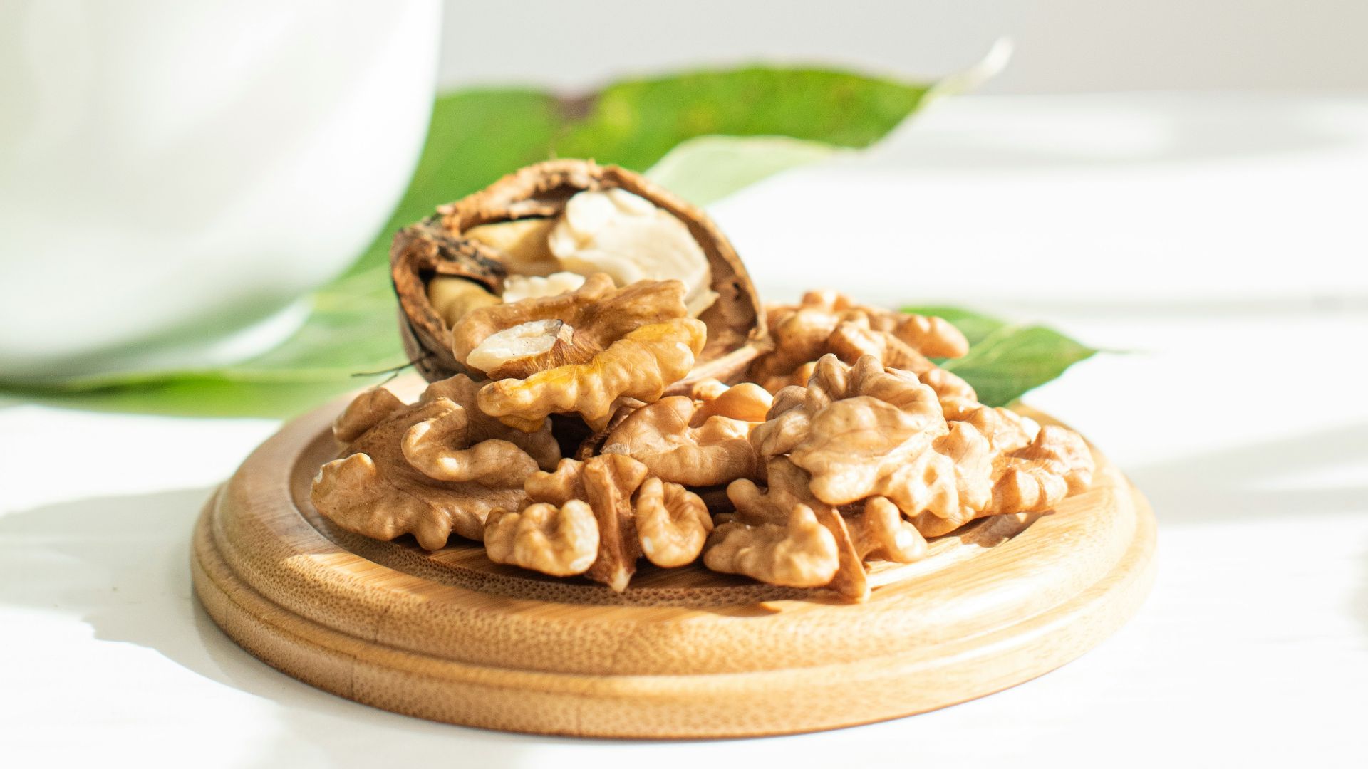 brown nuts on white ceramic bowl