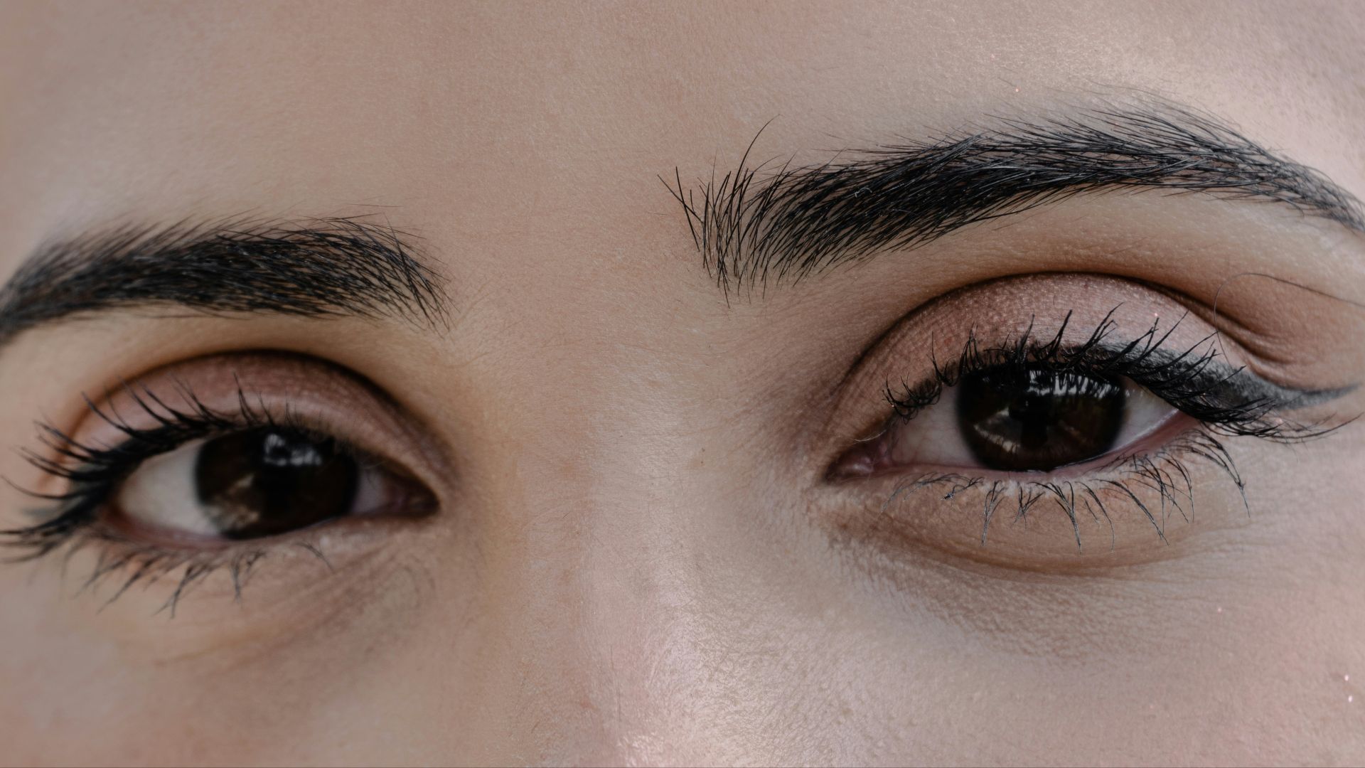 Close-up of a person's eyes.