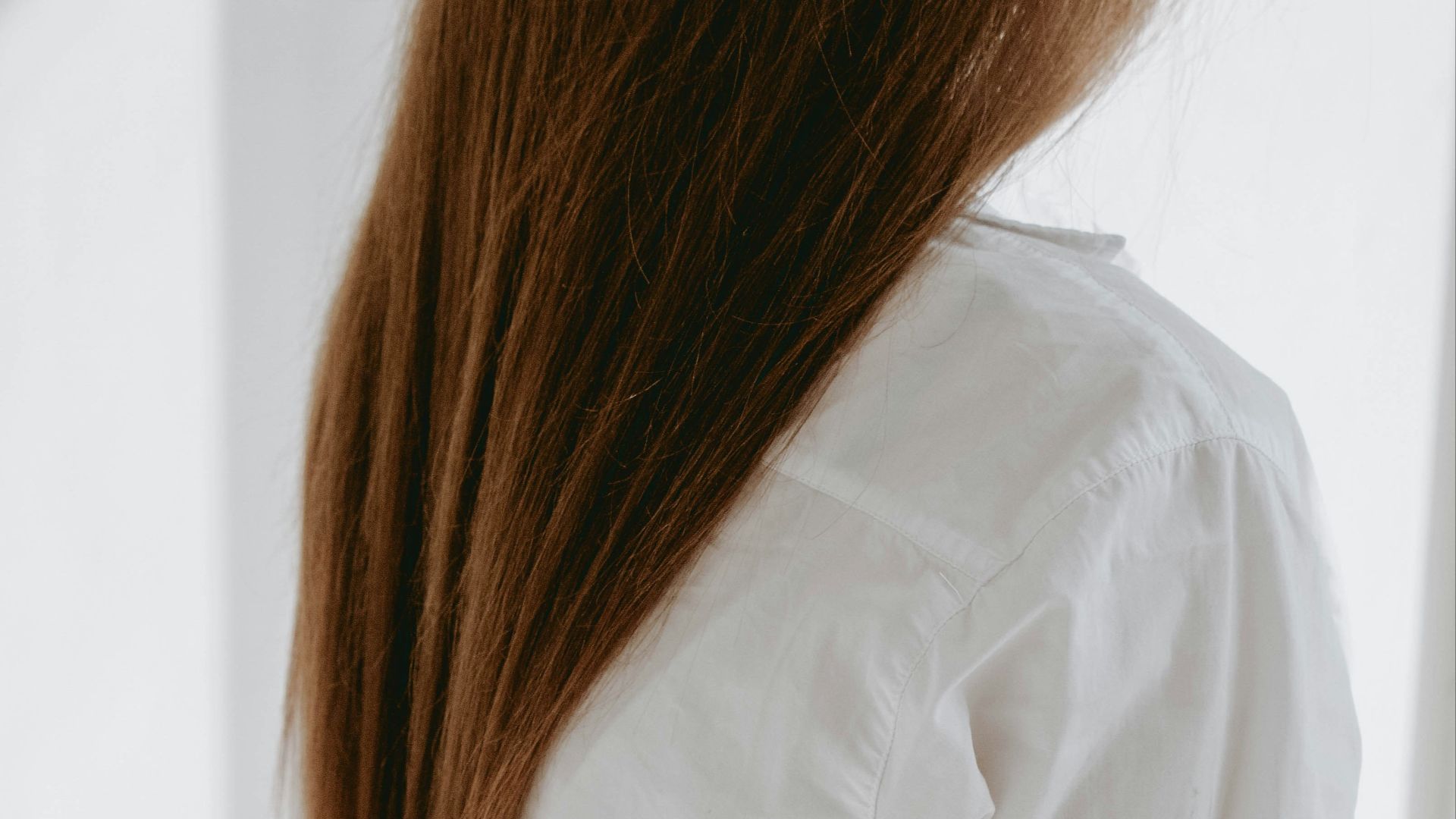 woman in white dress shirt