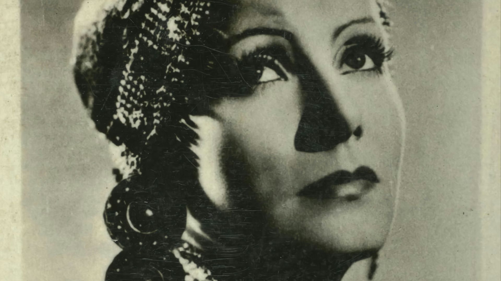 a person with a black and white face