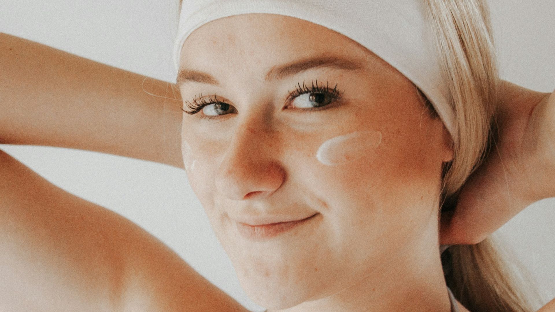 woman in white tank top