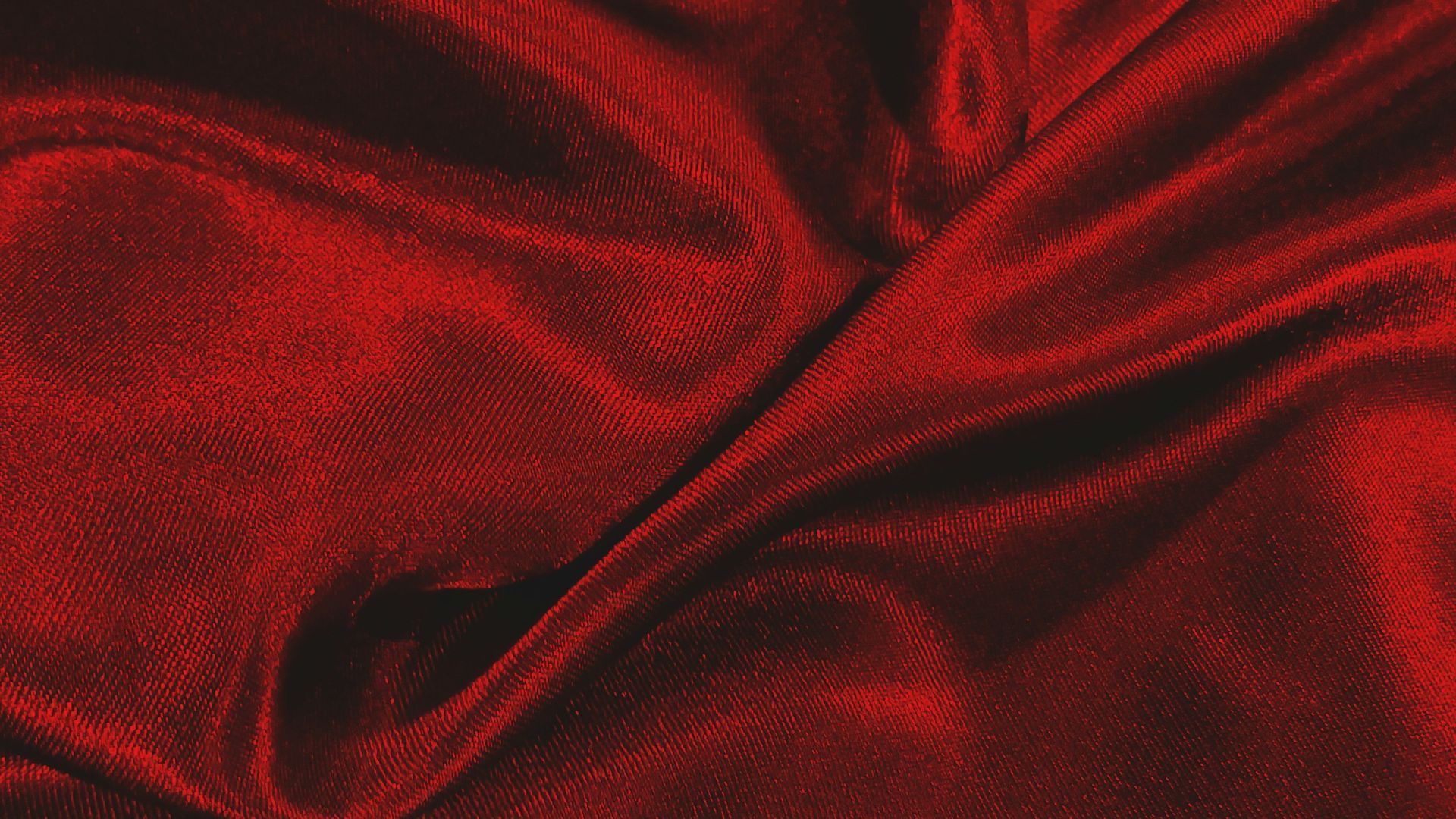 red textile