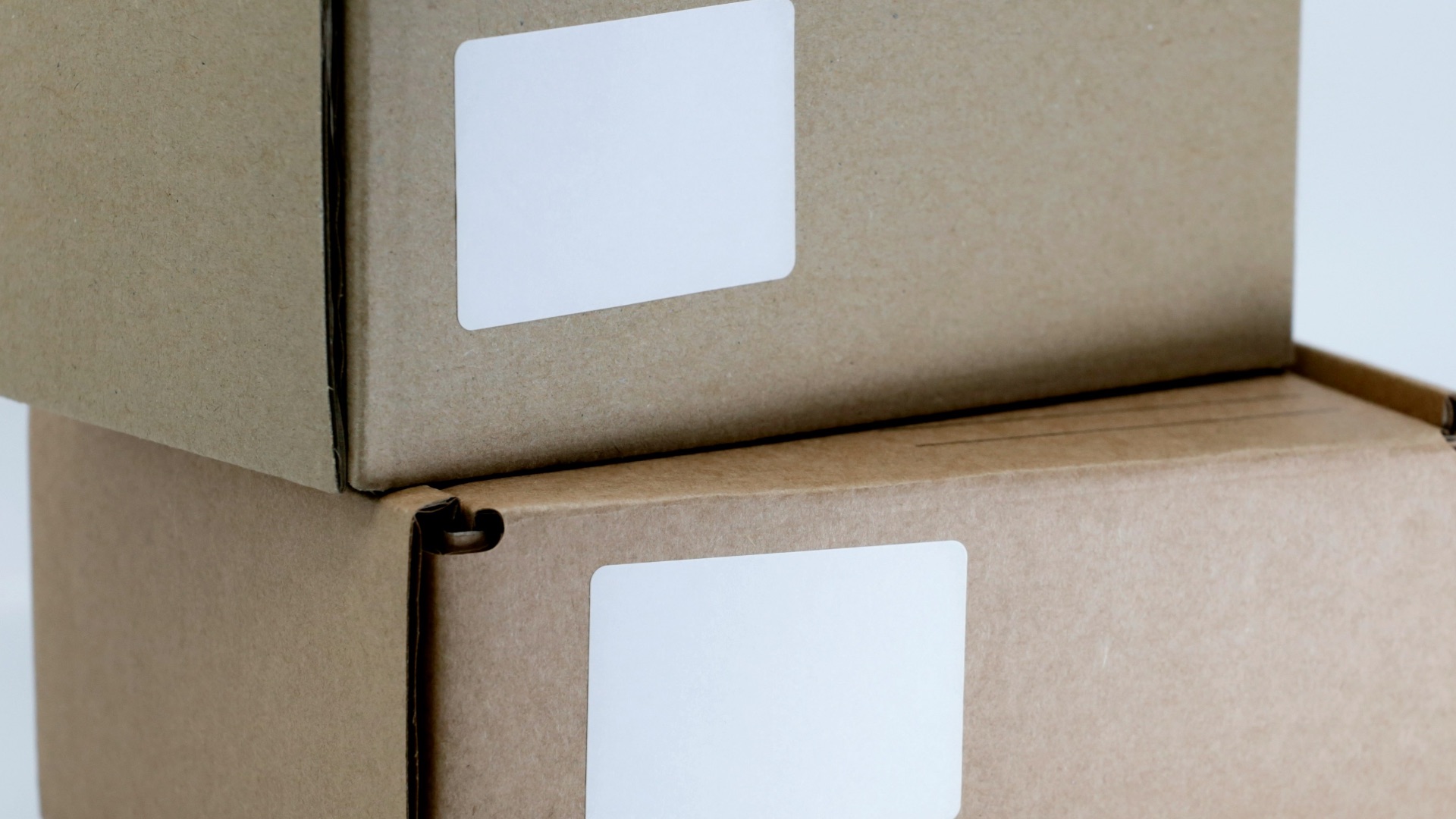 brown cardboard box on white table