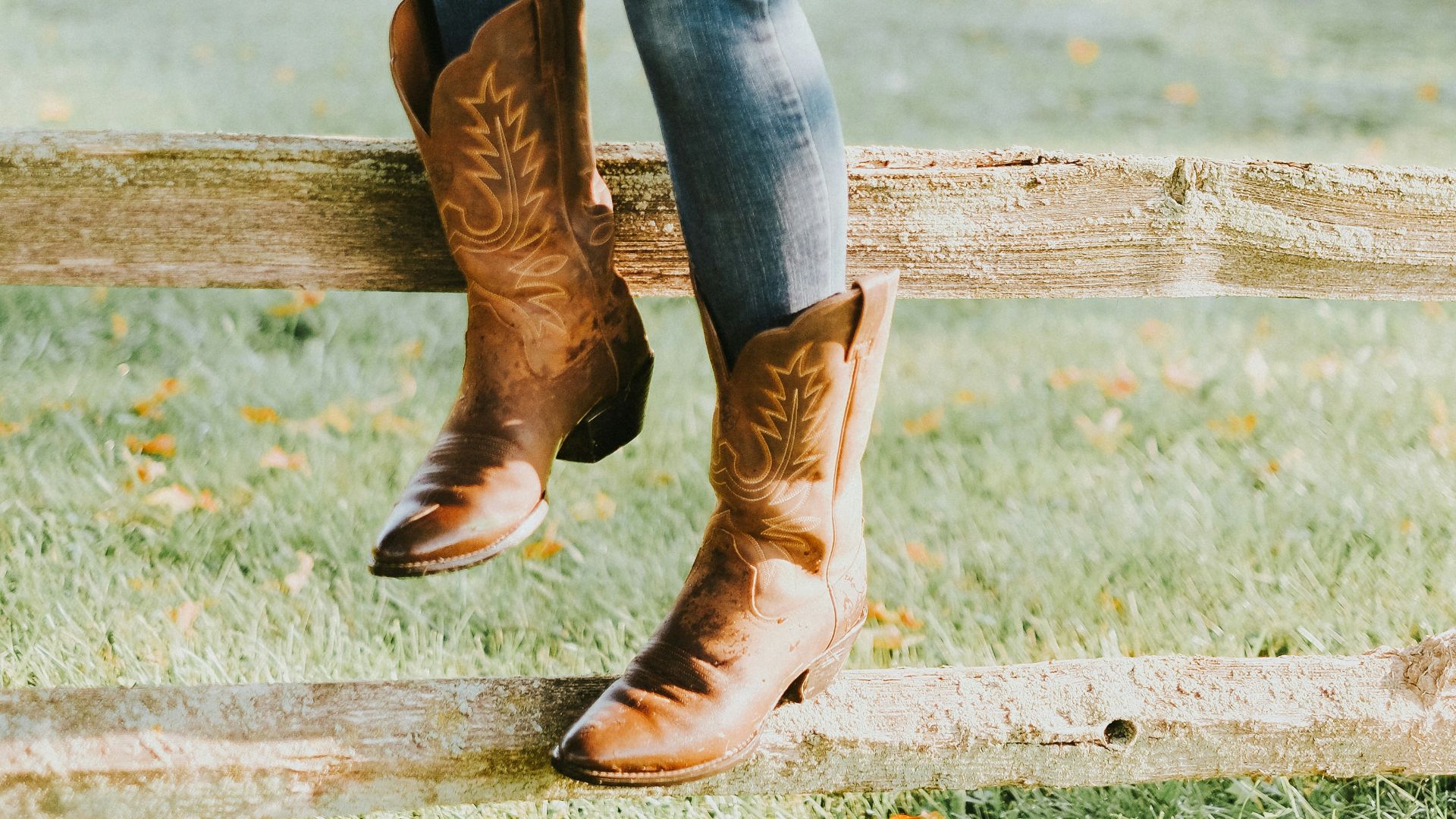 woman sitting on brown wooden fence