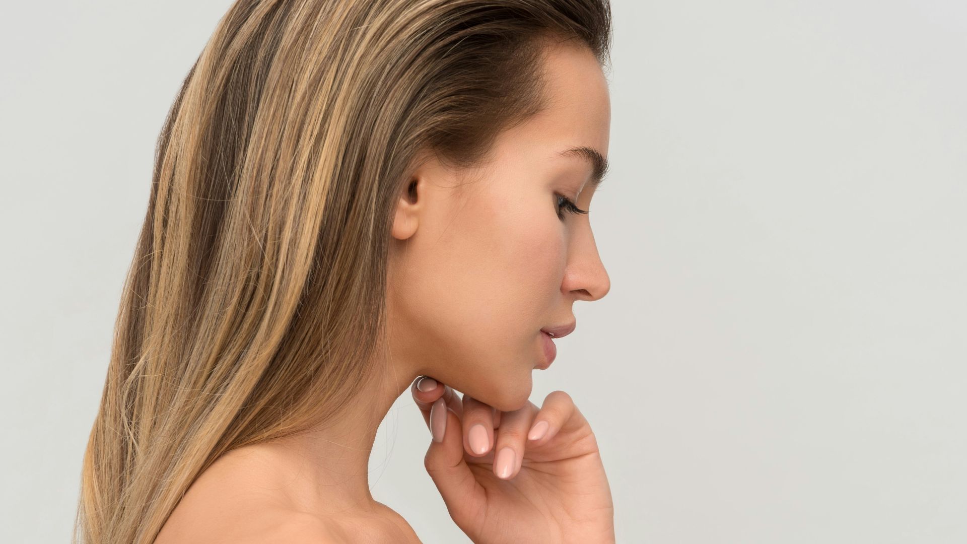 woman wearing white towel