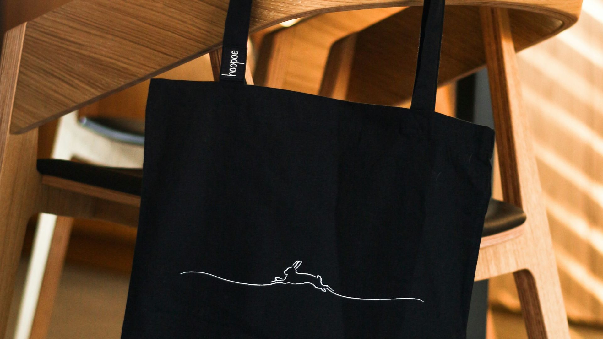 black leather tote bag