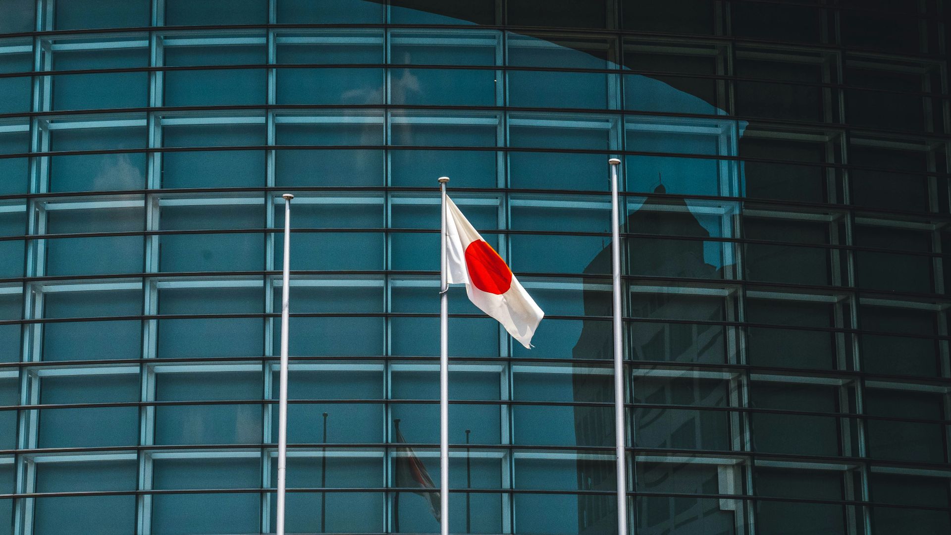 red and white flag on pole