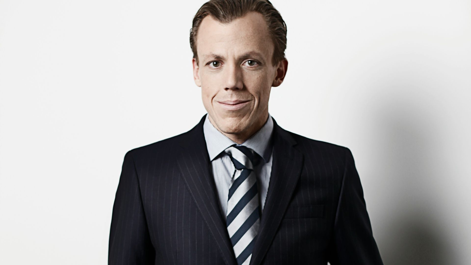 man in black suit jacket