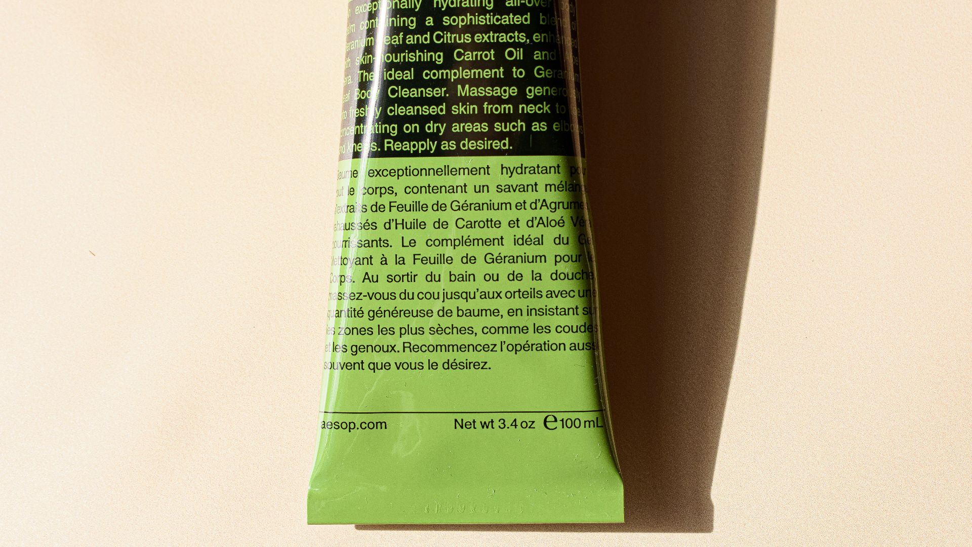 a tube of toothpaste sitting on top of a table