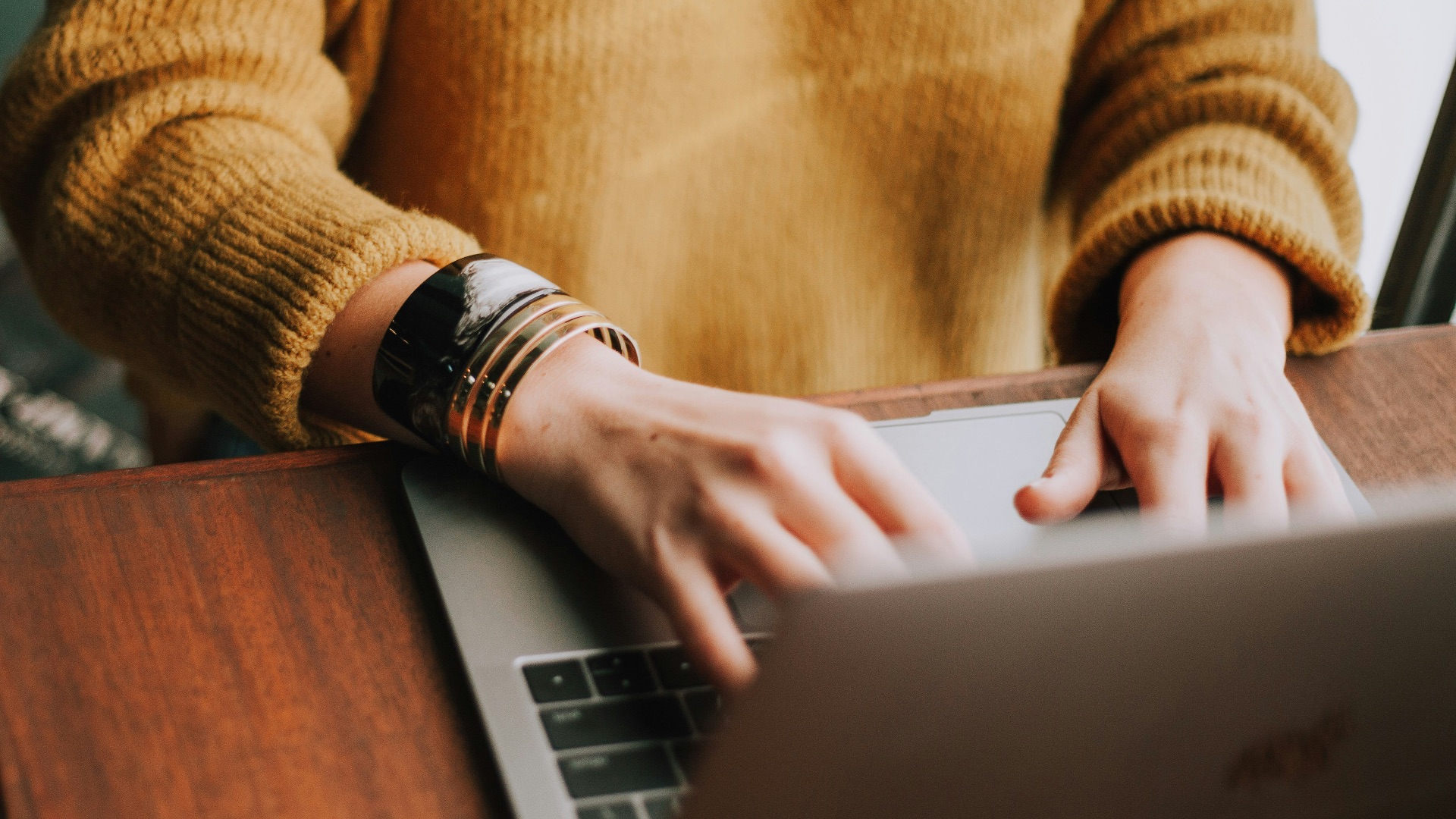 person using laptop computer