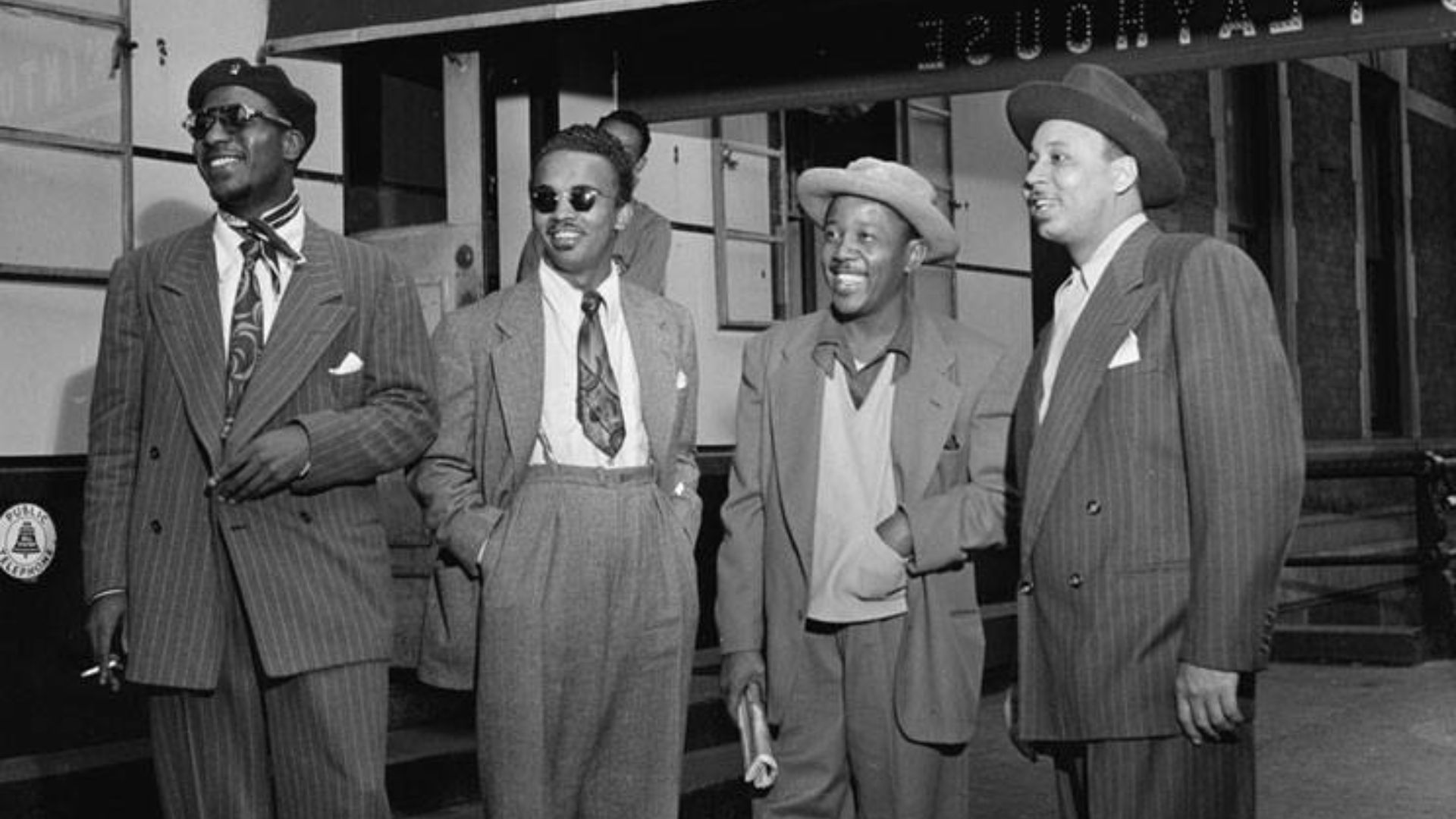 File:Portrait of Thelonious Monk, Howard McGhee, Roy Eldridge, and Teddy Hill, Minton's Playhouse, New York, N.Y., ca. Sept. 1947.jpg