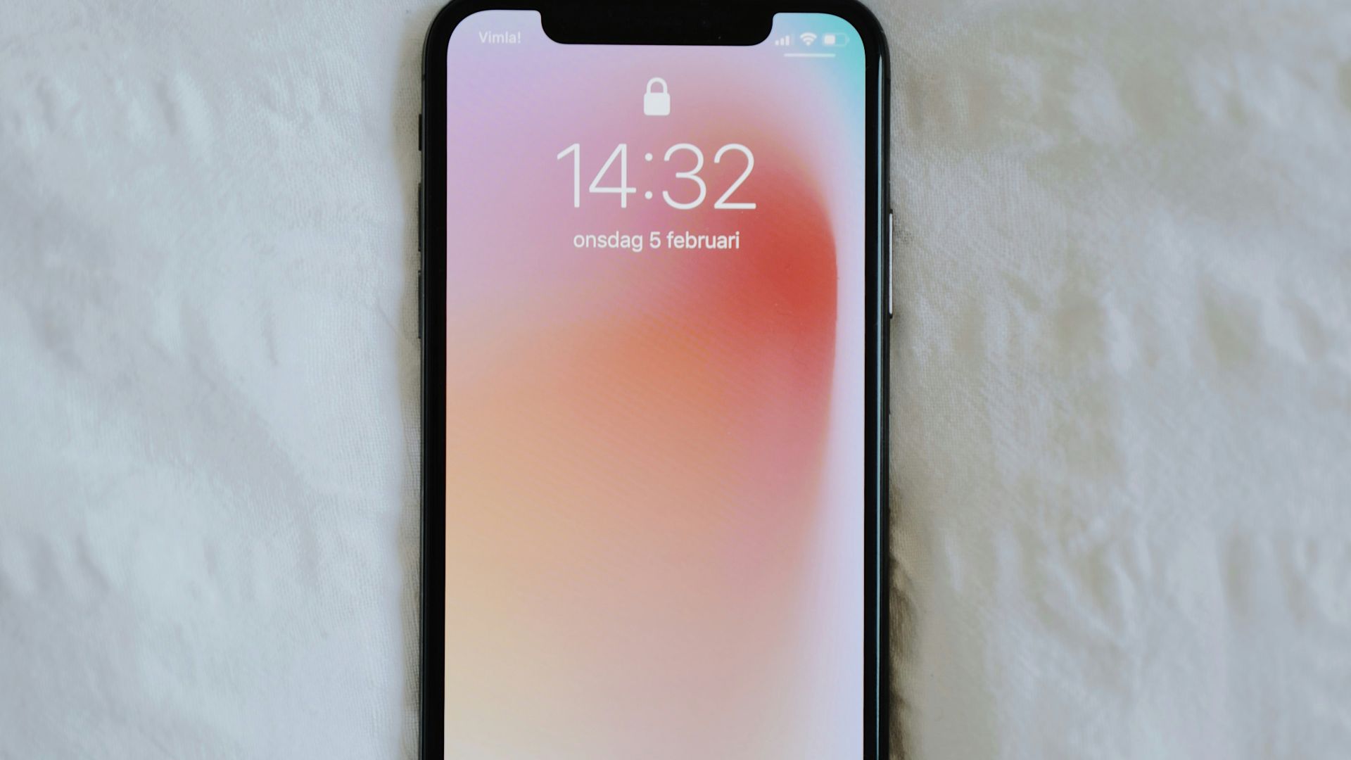 space gray iphone 6 on white textile