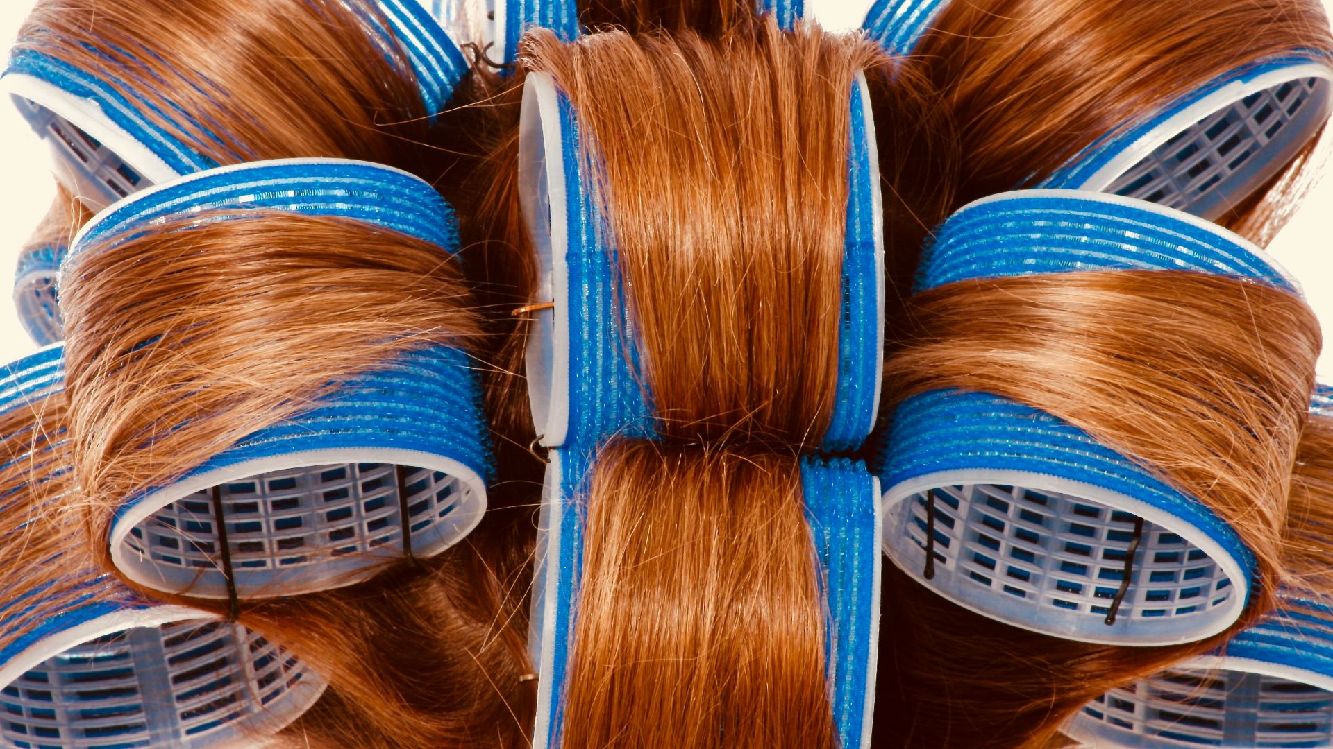 brown and blue hair brush