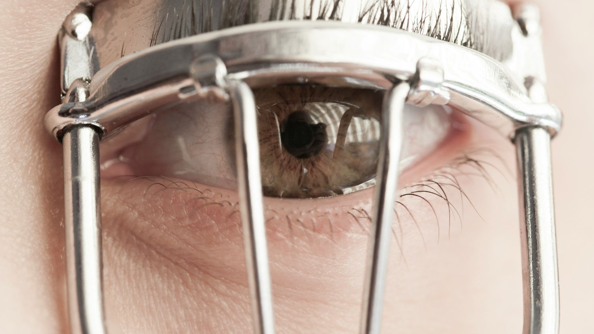 person wearing silver framed eyeglasses