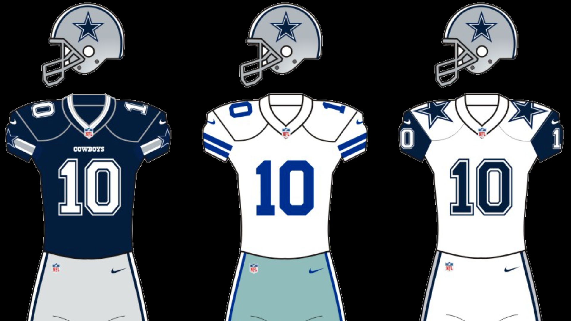 File:Dallas Cowboys Uniforms - 2016 Season.png
