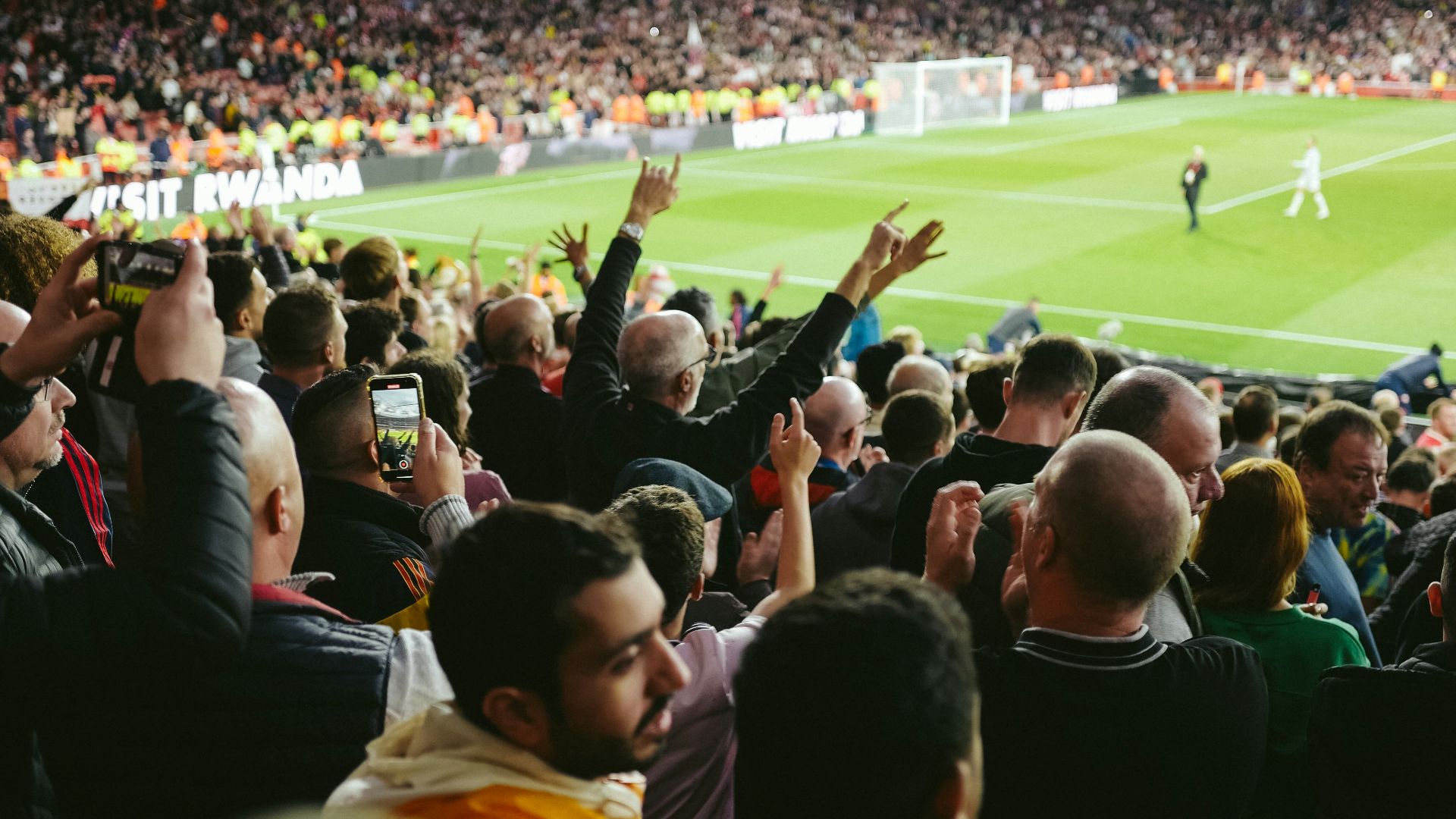 a crowd of people in a stadium