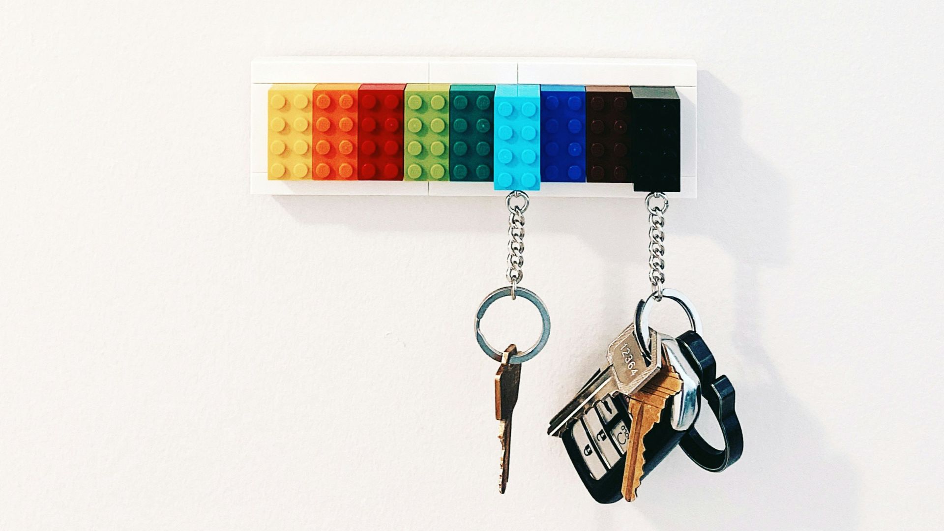 red blue and green hanging decor