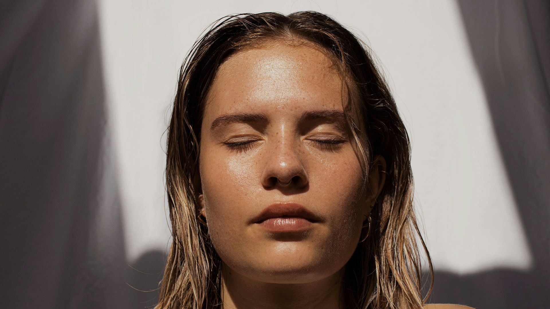 woman in white tank top