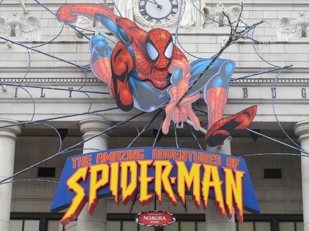 a sign for the amazing adventures of spider - man
