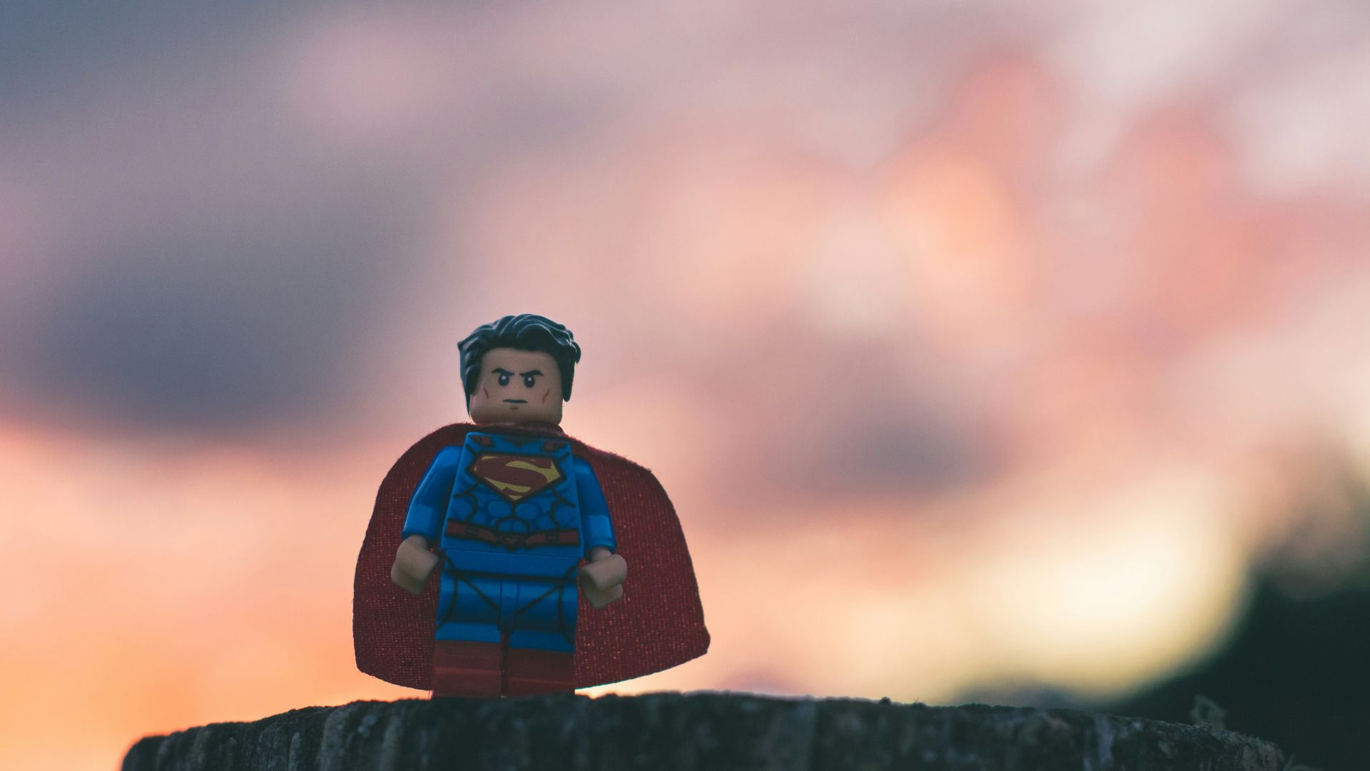 Funko Superman in shallow focus