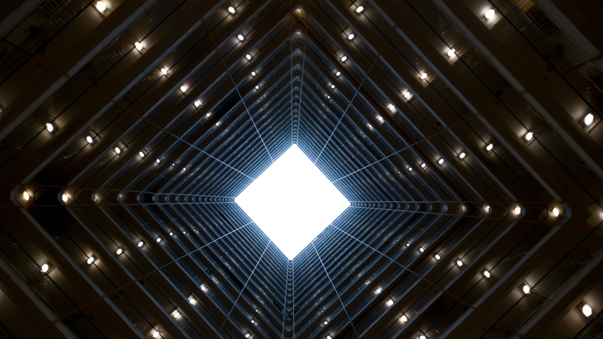 worm view photo of concrete building