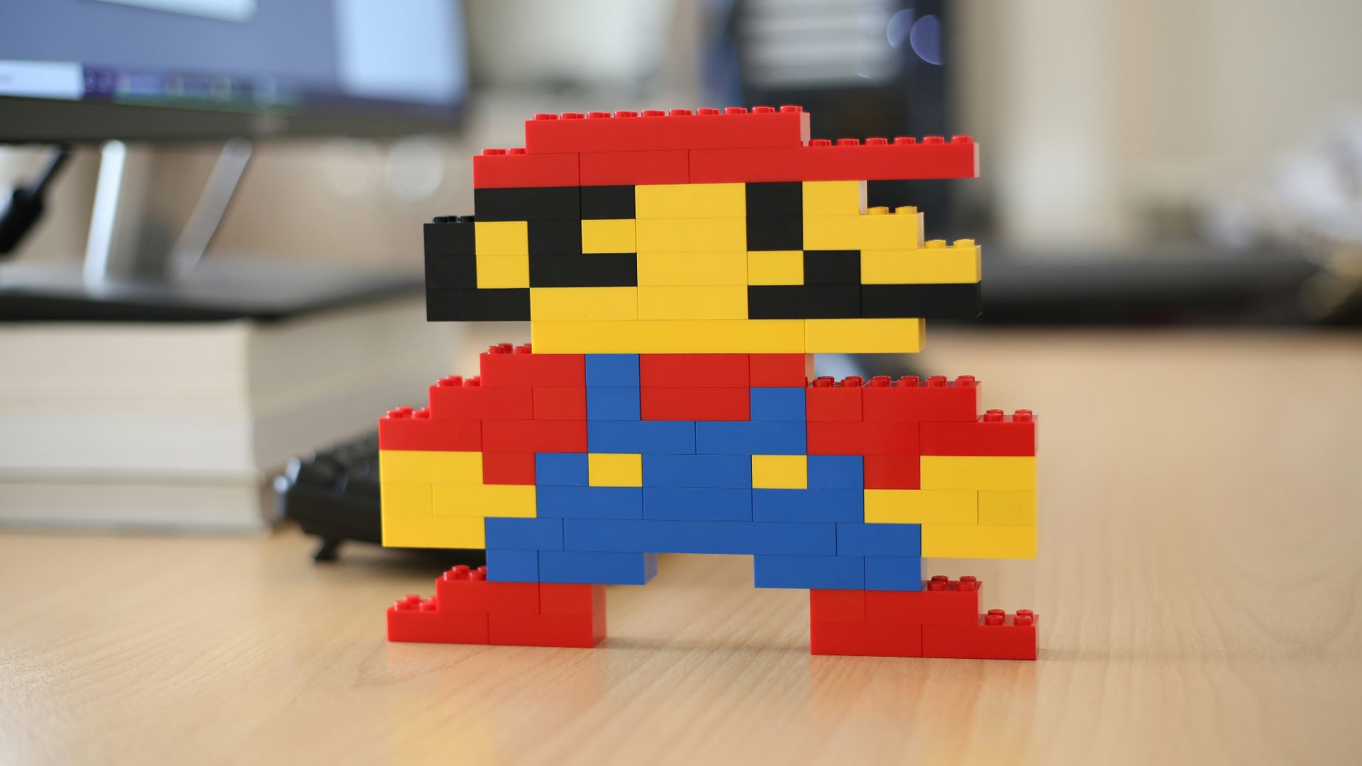 yellow red and blue lego blocks