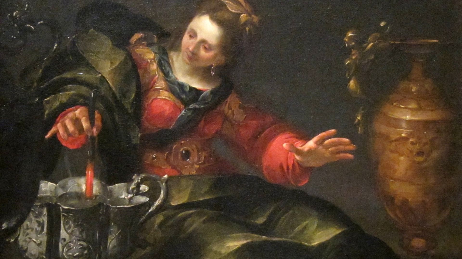 File:'Circe Mulling Wine' by Gioacchino Assereto, Dayton Art Institute.JPG