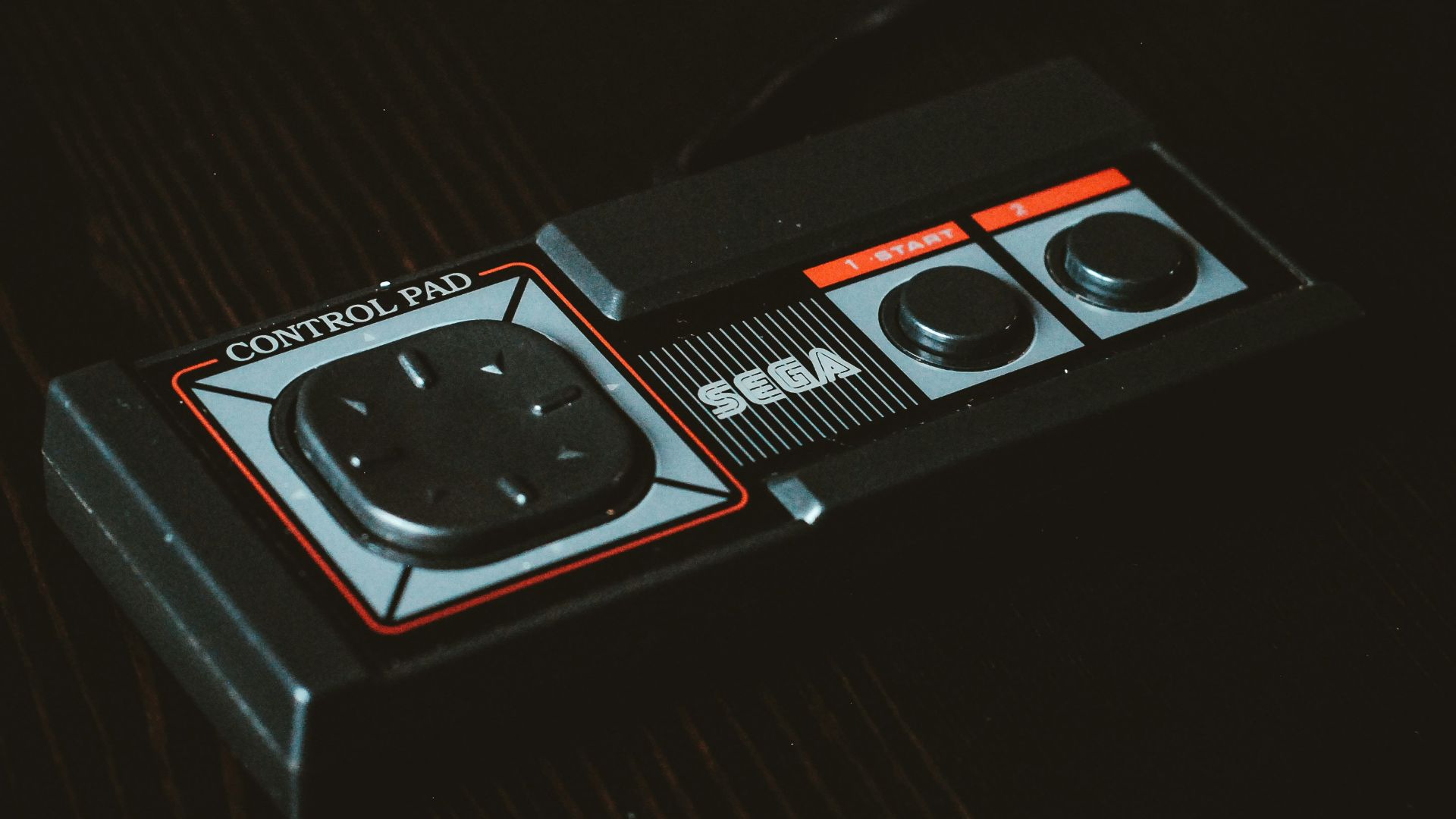 black Sega control pad