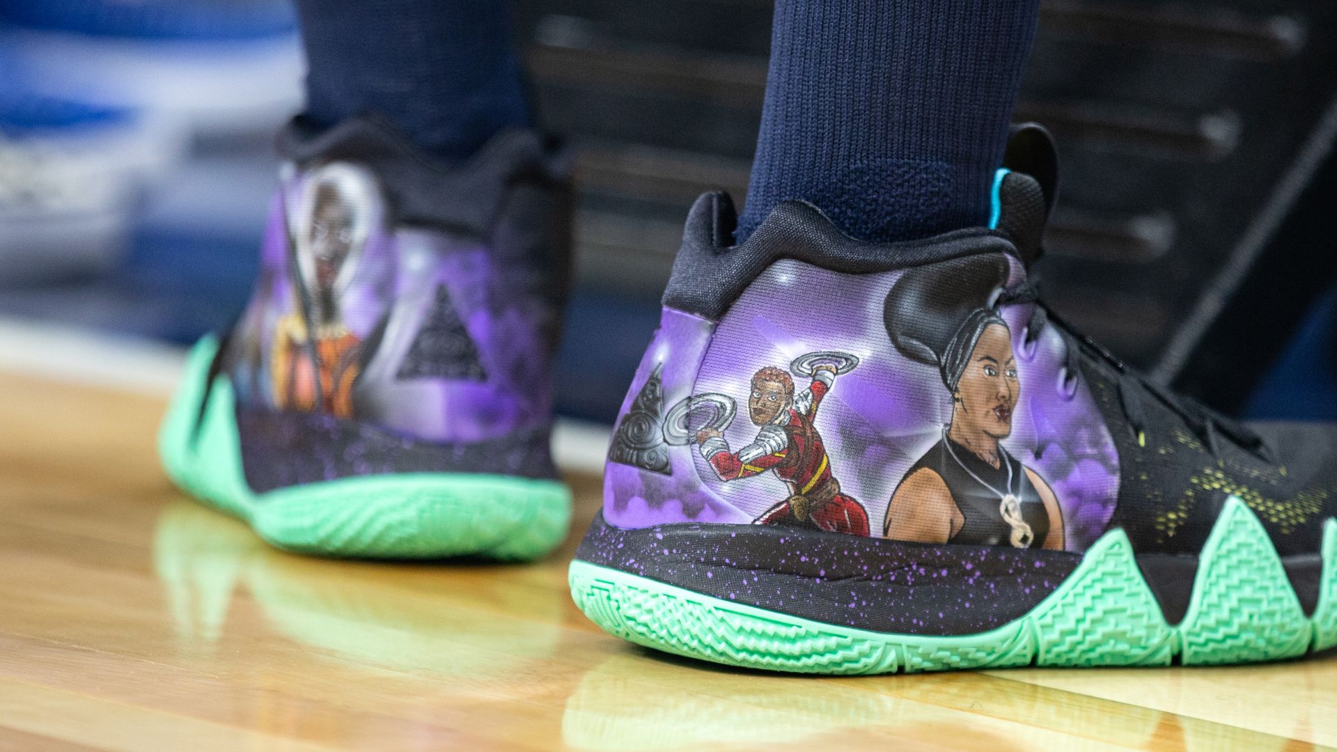File:Custom Wakanda shoes worn by Seimone Augustus, photo by Lorie Shaull.jpg