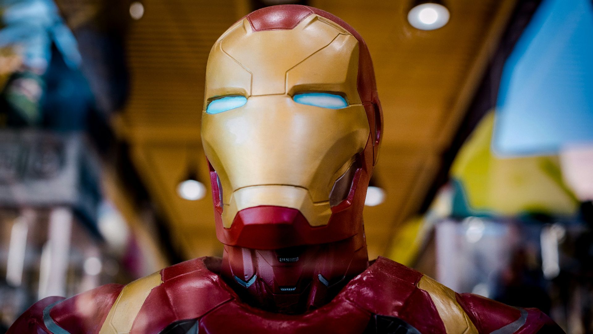 a red and gold toy