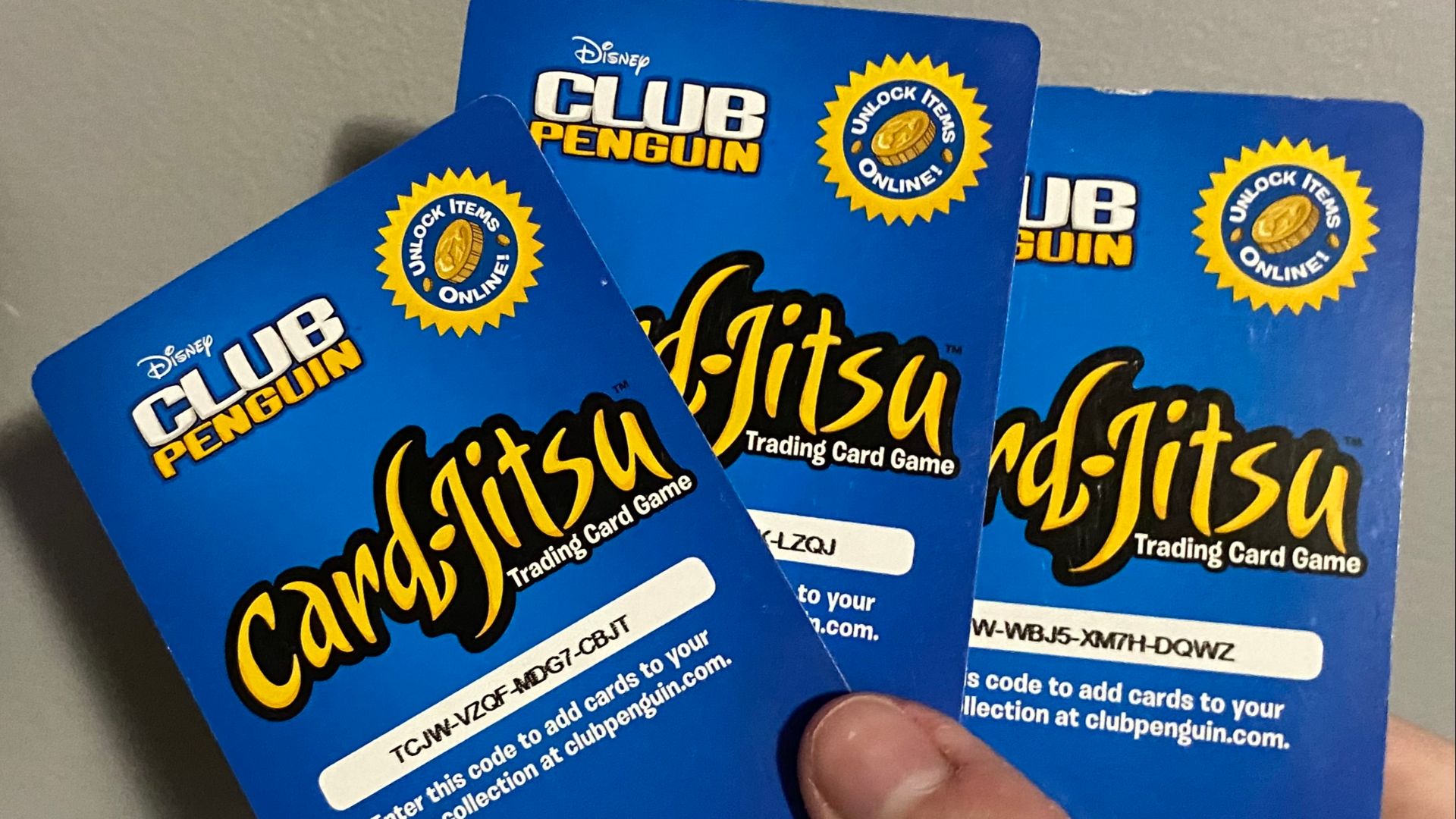 File:Club Penguin CCG redeem code cards.jpg