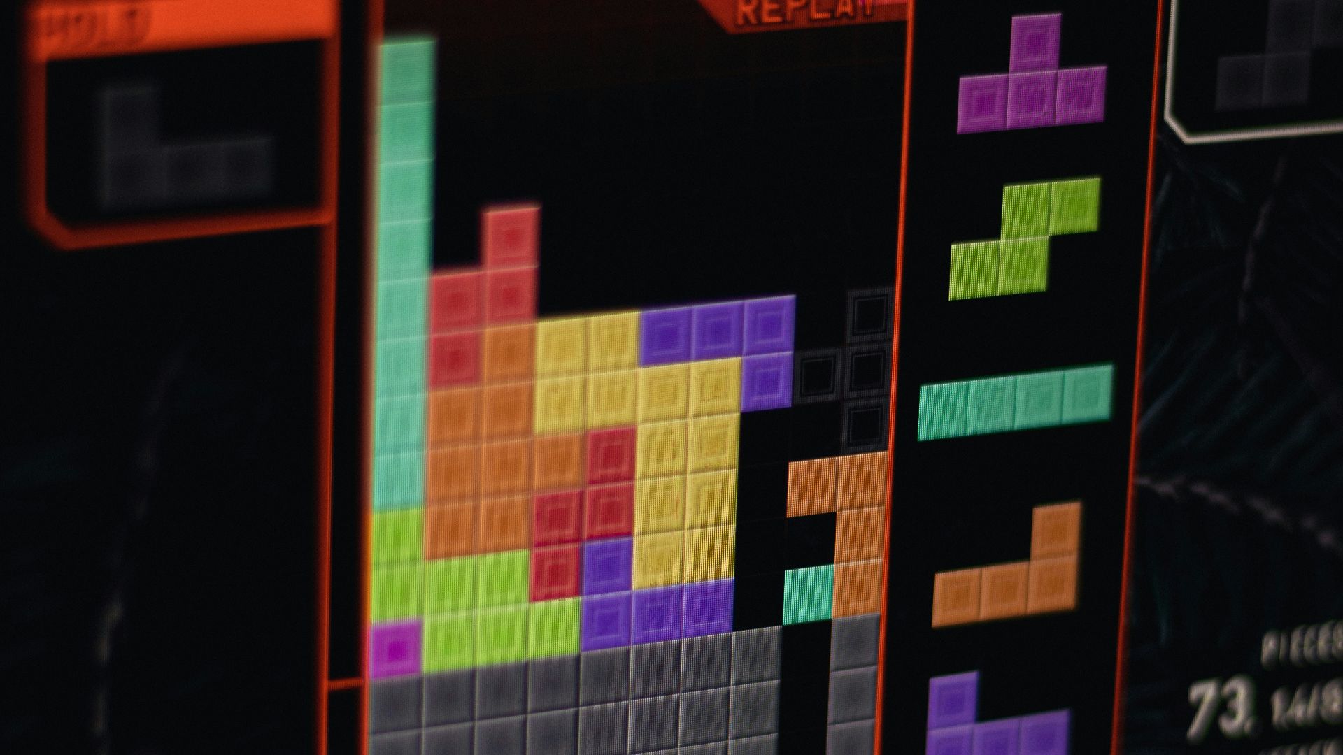 a close up of a computer screen with a game on it