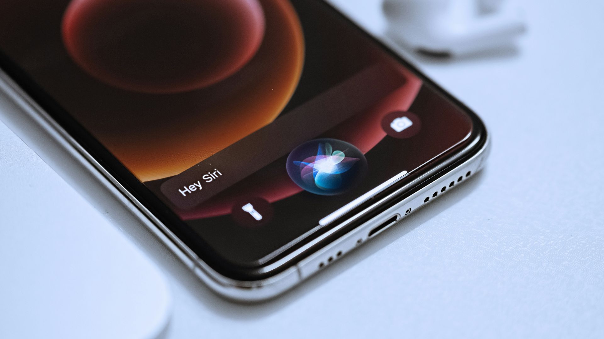 black android smartphone on white table