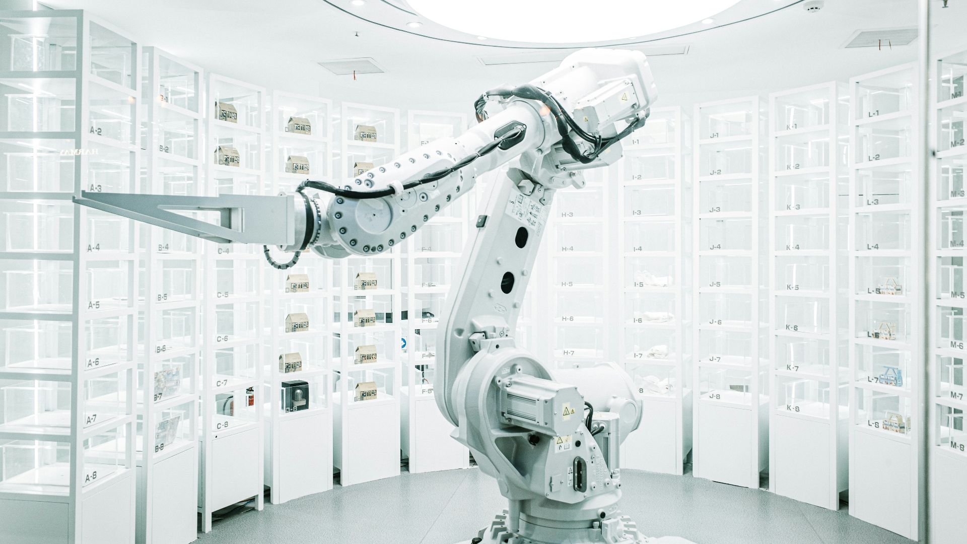 a room with many machines