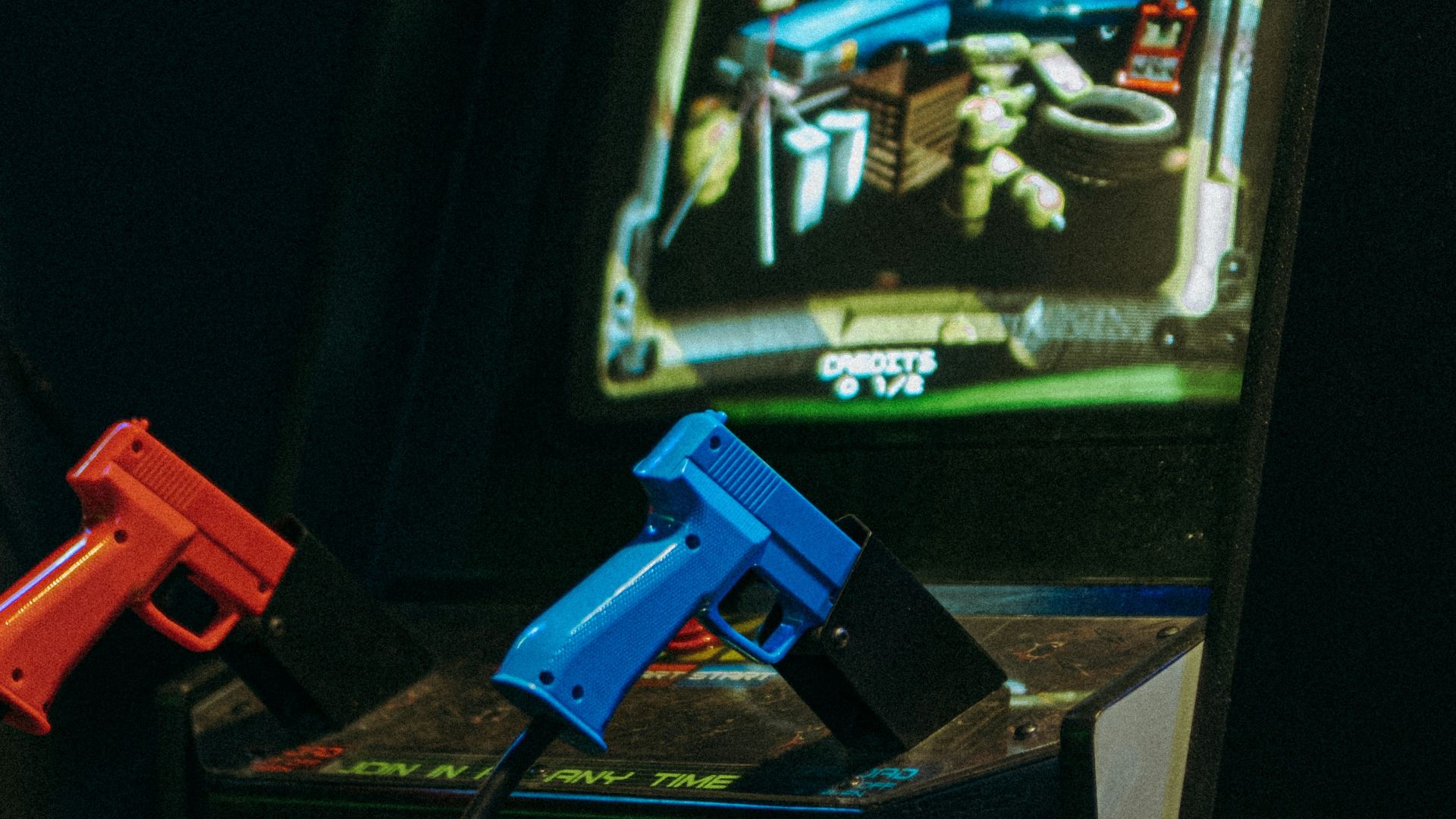 a video game machine with a video game on it